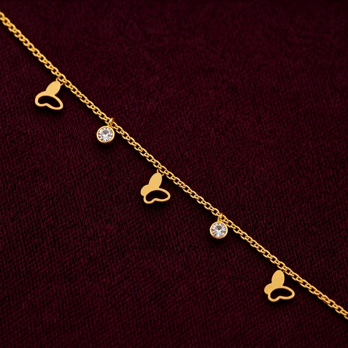 Flutter Link Bracelet - minimal everyday bracelet, anti tarnish gold bracelet - View 4