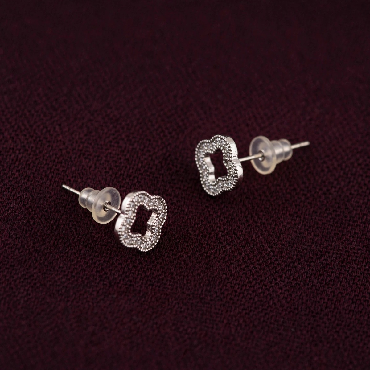 Petal Bloom Studs - minimal everyday earrings, anti tarnish gold earrings - View 3