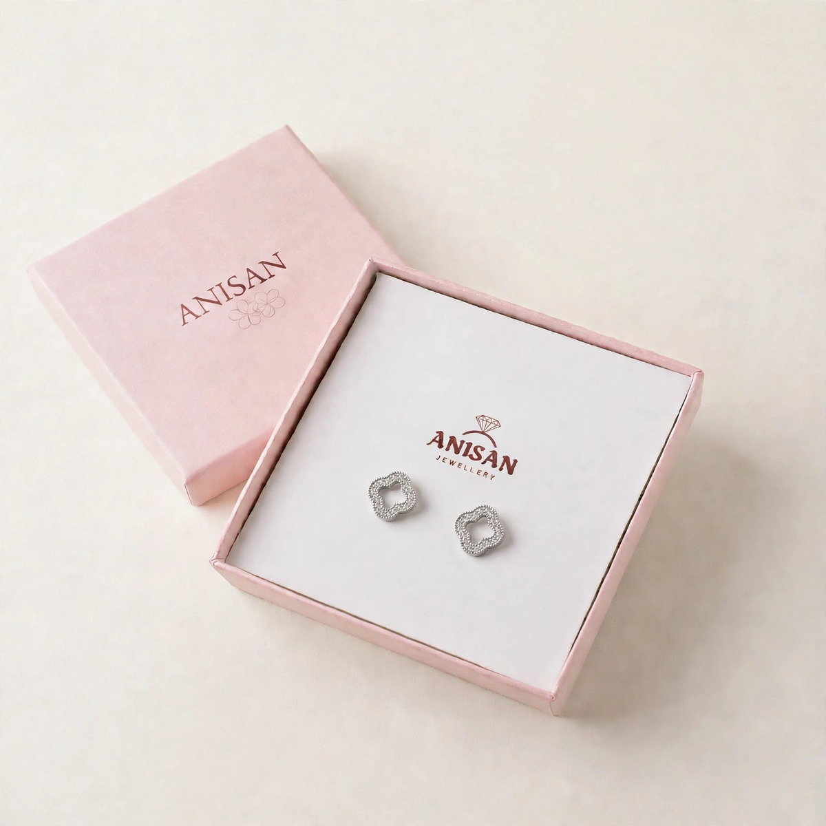 Petal Bloom Studs - minimal everyday earrings, anti tarnish gold earrings - View 5