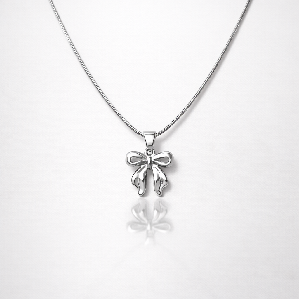 Classic Bow Pendant Necklace