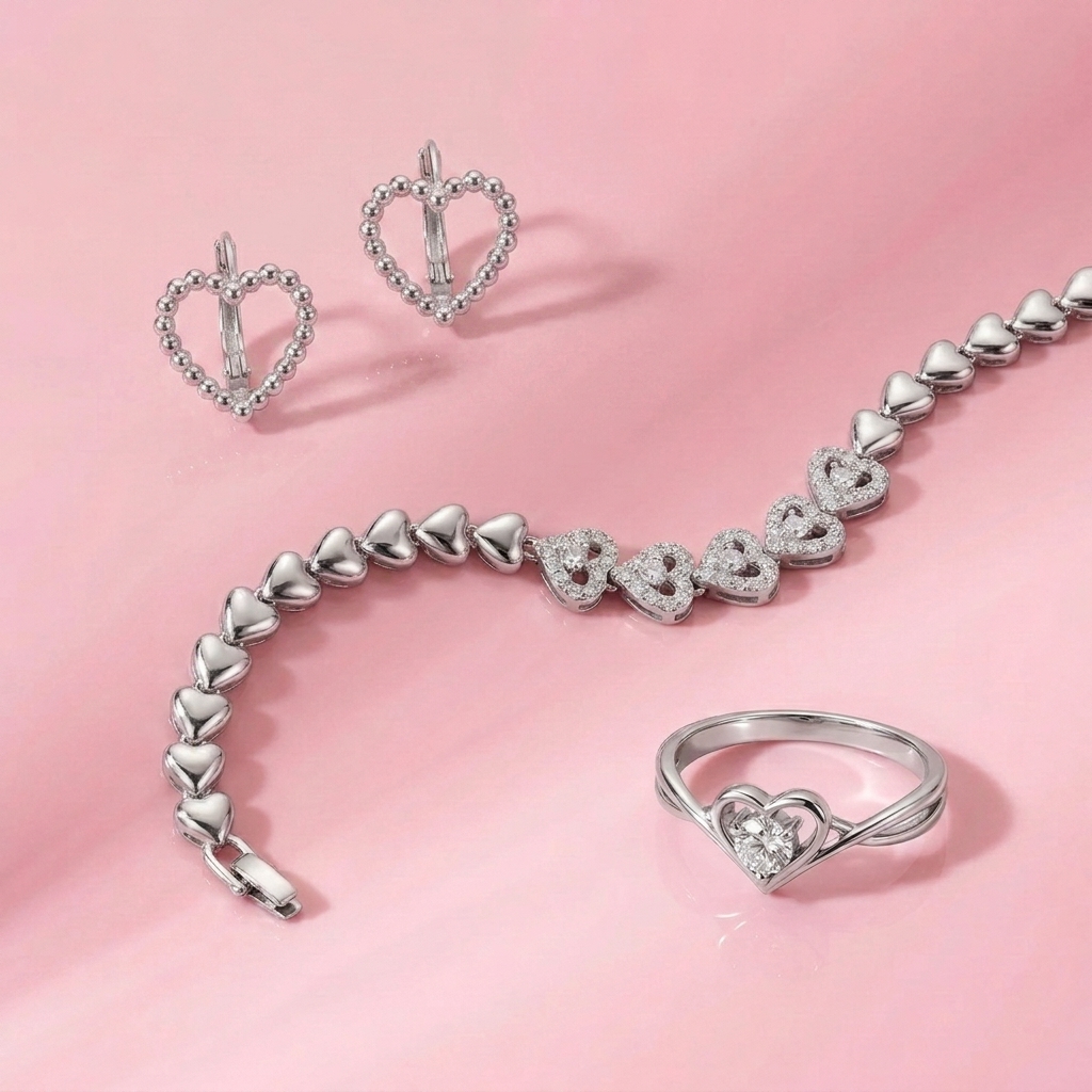 The heart edit - Combo - minimal everyday jewellery, anti tarnish gold jewellery